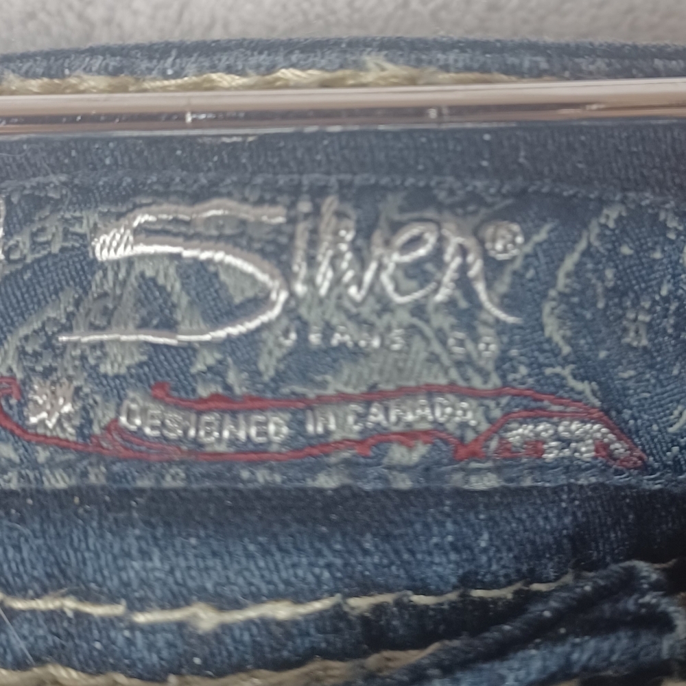 Silver Jeans Tuesday Women's Bootcut Jeans W27 L31Size 6 Dark Wash Embroidered - Picture 11 of 16